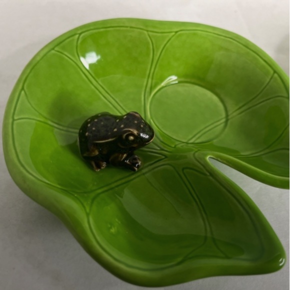 Partylite Floating Tealight Holders Set a Frog And Gecko Lizard Retired Vintage - Picture 2 of 5